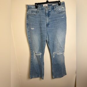 Frame Denim Blue Flare Wide Leg Jeans